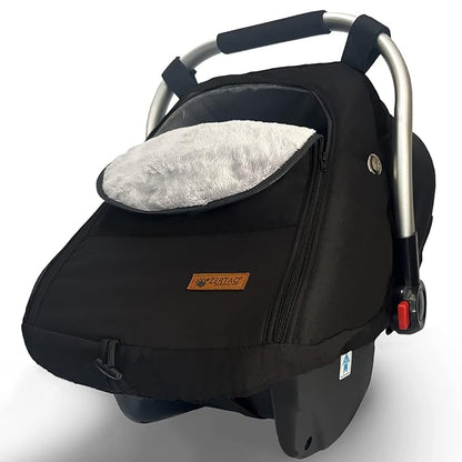Car Seat Cover for Babies Winter - Baby Car Seat Covers Universal Cold Weather Shield,Warm and Cozy Carseat Covers Canopy Water Resistant for Baby Protection Car Seat Covers for Infant Car Seat