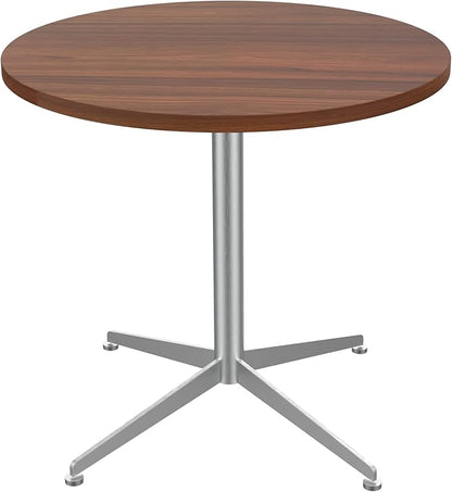 Round Office Table Conference Table Small Dining Table Coffee Meeting Table for Office Boardroom Kitchen Living Room Waterproof Desktop Easy Assembly 31.5 inch
