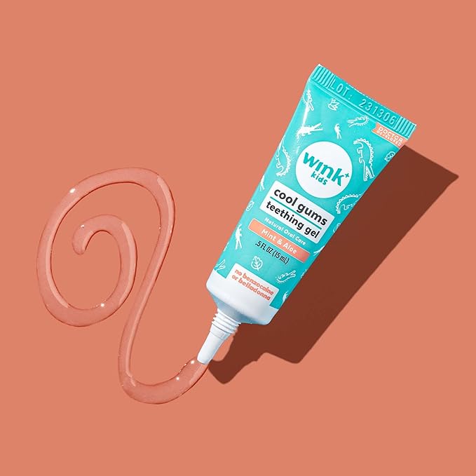 Wink Well Baby Teething Relief for Infants and Kids, Cooling, Soothing Natural Gel for Sore Gums and Other Teething Discomfort, May Be Used As A Toddler Training Toothpaste (15 ml)