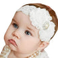 Miugle Baby Christening Headbands Baby Girl Baptism Headbands with Bows, White, 0-3years