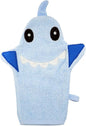 JN&LULU Baby Organics Bath Mitt Toddlers Bath Cotton and Soft Scrub Bathing Loofah Baby Shower Gifts (Shark)