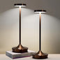 Brown Cordless Table Lamp, Rechargeable 6000mAh Battery Powered LED Desk Lamp, Portable Metal Touch Lamp with 3-Level Dimming, Waterproof for Restaurant, Dining, Patio, Home Decor (2 Brown)
