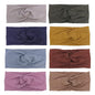 Sugarmelon Baby Headbands Stretchy Hairbands Hair Bow Elastics for Baby Girls Newborn Toddlers Infant Kids Turban Headband (Cross Headband Taupe)