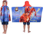 WB The Flash Movie DC Comics Kids Bath/Pool/Beach Soft Cotton Terry Hooded Towel Wrap, 24 in x 50 in, By Franco