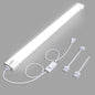 KUKUMAO Utility LED Shop Lights Fixture with Plug 4FT 5000K 36W 3600LM Linkable Waterproof Closet Light Under Cabinet Light Ceiling Tube Light for Garage Kitchen Bathroom Workbench and Office