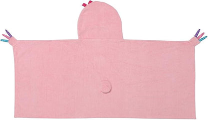 ZOOCCHINI Hooded Bath Towel for Kids 100% Cotton Terry, Plush & Absorbent for Bathtime or Pool, 50" x 22" 2-6 Years, Sadie the Sloth