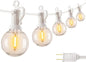 Brightown 69 Feet LED Outdoor String Lights with Shatterproof G40 Edison Bulbs, Connectable and Weatherproof Strand, Commercial Grade Patio Lights for Backyard Garden Patio Decorative, White