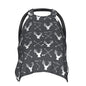 Personalized Deer and Arrow Baby Car Seat Canopy for Babies with Name, Custom Car Seat Covers Boys Girls, Peekaboo Opening Minky Nursing Breastfeeding Cover Infant Car Seat Canopies for Newborn