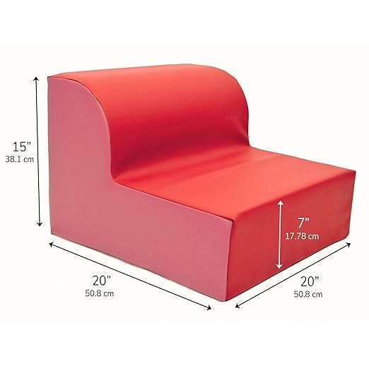 Children's Factory Library Trio Cozy Kids Chairs, Toddler Flexible Seating Classroom Furniture for Preschool or Daycare, 3-Pack