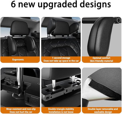 Car Headrest Pillow,Memory Foam Car Neck Head Pillow Adjustable Sleeping Pillow Neck Head Rest Cushion Head Resting Neck Support for Travel Sleeping