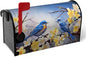 Spring Mailbox Covers Magnetic Large Size Bluebirds Mailbox Post Cover Summer Floral Bird Mail Box Wraps Bluebird Mailboxs Decor Waterproof for Garden Yard Oversized 25.5 X 21 Inch