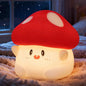 Mushroom Night Light with Squishy Soft Silicone, RGB Flashing Color, Dimmable Rechargeable Portable Touch Mushroom Gifts Decor for Girls Boys