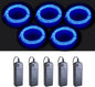 MaxLax EL Wire Blue 5-Pack, 9ft/2.75m Neon Light Wire with Noise Reduction and Battery Pack…
