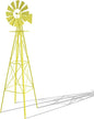 Outvita 8FT Ornamental Windmill for Yard, Heavy Duty Durable Metal Weather Vane Garden Decoration Weather Resistant for Garden, Farm, Seaside