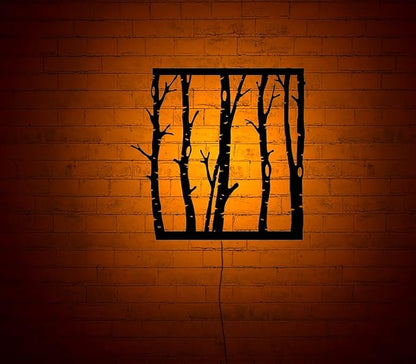 Led Tree Branch Lights For Wall, Tree Branches Lighted-Up Wall Art With Rgb Color Changing Led, Metal Wall Decor, Rgb Lights, Home Decor, Birthday Gift, Personalized Gifts, 6 inches