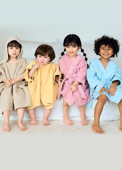 Konny Baby Hooded Towel Plush Thick & Cozy Soft-Touch Absorbent Rayon from Bamboo Cotton Baby Bath Beach Towel, Oeko-TEX, Newborn Boys Girls Toddler (Beige, Medium)