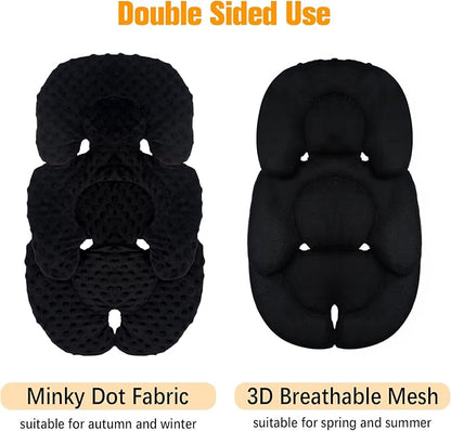 KAKIBLIN Infant Car Seat Insert, Carseat Insert Support for Newborn, Infant Car Seat Cushion Head Support for Baby Girls Boys,3D Air Mesh Baby CarSeat Cushion for CarSeats, Bouncer, Strollers, Swing