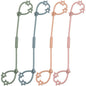 Toy Straps for Baby, 4 Pack Adjustable Stretchable Sippy Cup Straps, Sippy Bottles or Pacifier to Stroller, Highchair, Car Seat, Hanging Basket (4Pack, Sage/Ether/Blush/Muted)