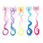 5- Colored Hair Clips For Girls Hair Extensions For Kids Glitter Cute Unicorn Bows For Toddler Kids Hair Accessories For Little Girls Ponytails Accessories (Pretty clips 5pcs)