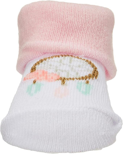 Hudson Baby Girl's Headband and Socks Giftset