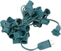 Novelty Lights 12.5 Foot String Light Set - Indoor/Outdoor Stringer for Christmas, Wedding Decor, Patios, & More - C9/E17 Intermediate Base (White Wire, 6" Spacing)