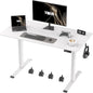 Ywin Electric Height Adjustable Standing Desk with Wheels, 63 x 24 inches Ergonomic Stand Up Desk for Home Office