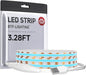 BTF-LIGHTING FCOB COB FOB LED Strip Lights 5V USB Powered 3.28FT 320LEDs Ice Blue 8mm Width Dimmable CRI 90+ with 3M Tape Flexible High Density for 3D Printer TV Backlight PC DIY Decor