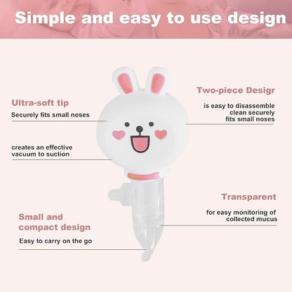 Deepdeem Silicone Nasal Aspirator for Babies and Adults - Reusable Suction Ball for Easy Cleaning and Long-Lasting Twisting Squeeze removes Mucus and Earwax