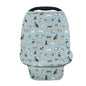 Forchrinse Cute Puppy Dog Animal Pattern Carseat Cover for Baby,Stretchy Infant Car Seat Canopy,Nursing Cover Mom Privacy Breastfeeding Scarf,Soft High Chair,Shopping Cart,Stroller Cover