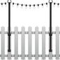 Mutovlin 2 Pack String Light Poles,5 Ft Light Poles for Outside String Lights,Outdoor Lights Pole with Fork,Metal Poles Stand for Patio Deck Backyard