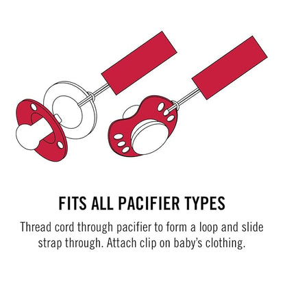Baby Fanatic Officially Licensed Unisex Pacifier Clip 2-Pack - NFL New Orleans Saints - Officially Licensed Baby Apparel