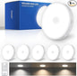 Homelist Upgraded Ultra Bright Motion Sensor Lights Indoor, 6 Pack Rechargeable Puck Light with Remote, 1500mAh Battery Operated Sensor Night Light for Stairs, Cabinet, Bedside, Closet