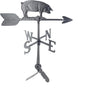 Montague Metal Products - Weathervane - Cast Aluminum Weathervane -Includes Roof Mount - 6 Colors Available (Pig, Swedish Iron)
