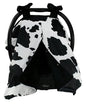 Dear Baby Gear Car Seat Cover for Boys & Girls - Baby Carseat Canopy w/Snap Opening - Infant Seat Cover -Nursing Covers - Newborn Carrier Canopy - 40x30" (Black and White Holstein Cow with Bows)