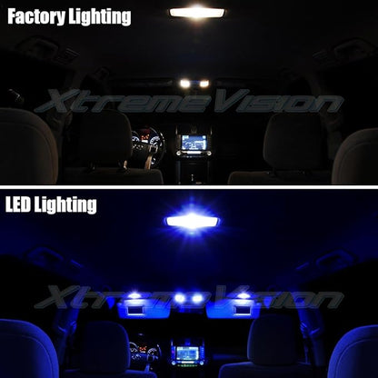 XtremeVision Interior LED for Ford F-150 1997-2003 (10 Pieces) Blue Interior LED Kit + Installation Tool