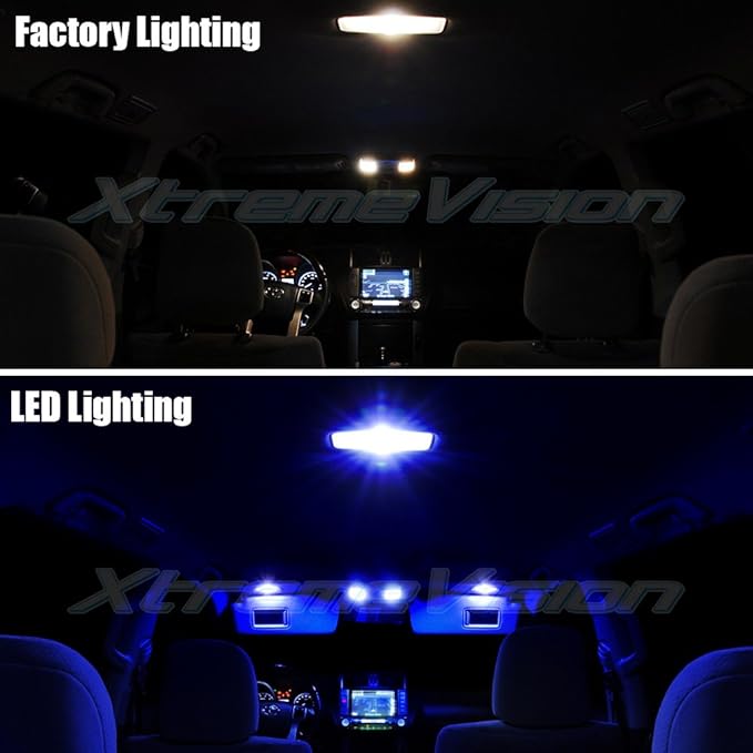 XtremeVision Interior LED for Ford Explorer 2011-2014 (6 Pieces) Blue Interior LED Kit + Installation Tool