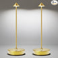 LED Cordless Table Lamp Rechargeable - 6000mAh Battery Operated Waterproof Desk Lamp 3 Color Stepless Dimming Touch Lamps Memory Light for Home Restaurant Dining Outdoor Patio Set of 2 Gold