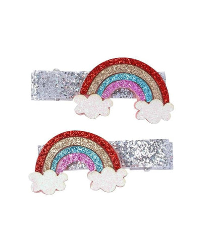 Baby Rainbow Cloud Headband Girls Hair Clips Pin Cloud Hair Band Rainbow Headwear BBG17 (Hair Clips-C)