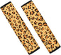 Showudesigns Leopard Seatbelt Strap Cover for Women/Cheetah Seat Belt Covers for Cars Handbag Carmera Backpack Straps Shoulder Pad Cushion - Soft Comfort 2 Pack
