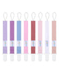babygoal Baby Girl Pacifier Clips 8 Pack, Pacifier Holder Clip Fits Most Pacifier and Binkies-Neutral Color