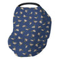 Wild Ducks Mallards Baby Car Seat Covers Mallard Duck Lake Pond Stretchy 5-in-1 Cover Adjustable Car Canopy Breastfeeding Cover Vintage Duck Hunting Breathable Nursing Cover-Up