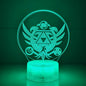 3D Night Light, 16 Color Changing Cartoon USB Desk Lamp, Crest of Hyrule Illusion Lighting with Remote Control for Home Decor Gift for Kids. (4)