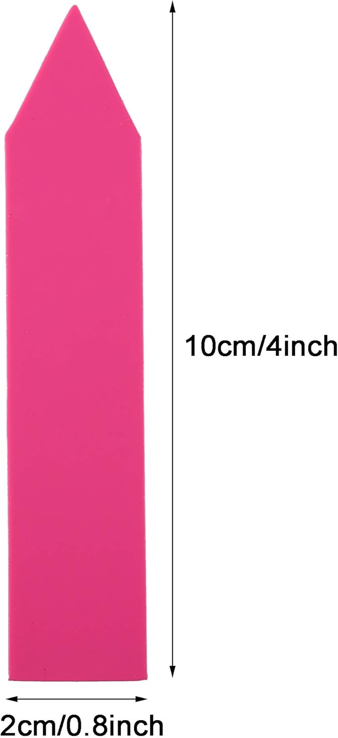 1000 Pcs 4 Inch Garden Plant Labels, Plastic Nursery Tags Waterproof Pot Seed Markers, Pink