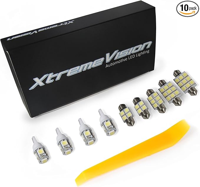 XtremeVision Interior LED for Nissan Murano 2009-2014 (10 Pieces) Cool White Interior LED Kit + Installation Tool