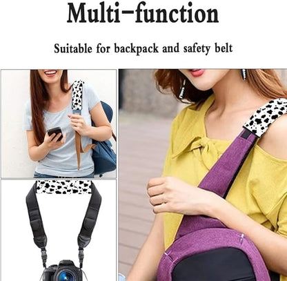 Car Seat Straps Shoulder Pads for Women Men, Cow Universal Fit Seat Belt Covers for All Car Seats/Pushchair/Stroller, 2 Piece