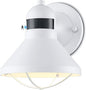 LONEDRUID Dusk to Dawn Motion Sensor LED Outdoor Barn Light Fixtures White Exterior Wall Lantern Waterproof Outside Sconce Lighting Rustic Farmhouse Wall Mount Lamp for House Porch Patio Garage