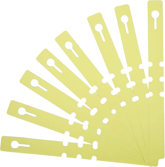 200 Pcs Yellow Plastic Plant Tags with a Marker Pen, Wrap Around Hanging Tree Tags Nursery Garden Labels Waterproof Nursery Garden Stakes, 2x20cm