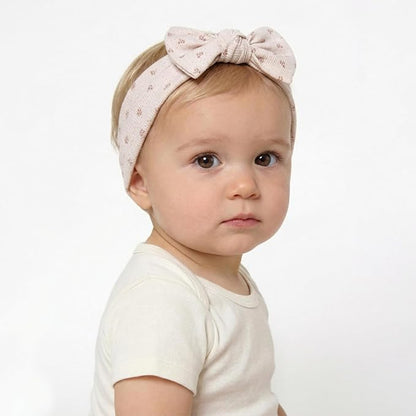 KIDOCHEESE Baby Girl Headbands with Bows Soft Elastics Hairbands Hair Accessories for Newborn Infant Toddler Kids