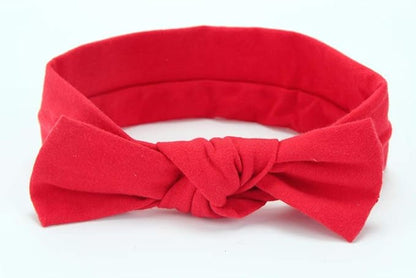 Toptim Baby Headbands Cotton Knotted, Girl's Rabbit Ear Hairbands for Newborn,Toddler 8-Pack (Multicoloured, one size)