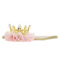 Nishine Princess Toddler Girls Crown Tiaras Baby Elastic Birthday Party Crown Headband Photo Props Gift (Pear&Gold)